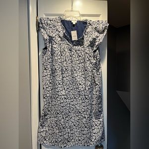 NWT Women’s J. CREW Navy Blue Daisy Dress sz 8